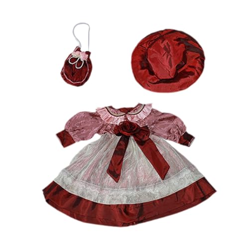 Oshhni 1: 3 BJD Doll Kleid Kleid für Kinder Geschenk DIY Accessoires Imagination Koordination Kostüme Puppenkleidung für 25 Zoll Puppe, Rot von Oshhni