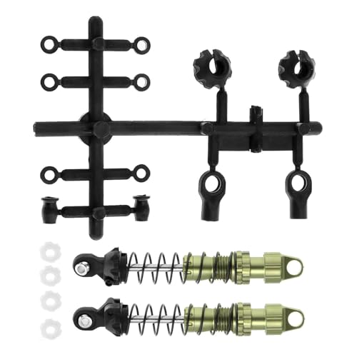 Oshhni 1:10 RC Stoßdämpfer Dämpfer Set Rock Crawler Fahrzeug CNC Verarbeitet Universal ACCS Simulation Klettern Auto, grün 80mm von Oshhni