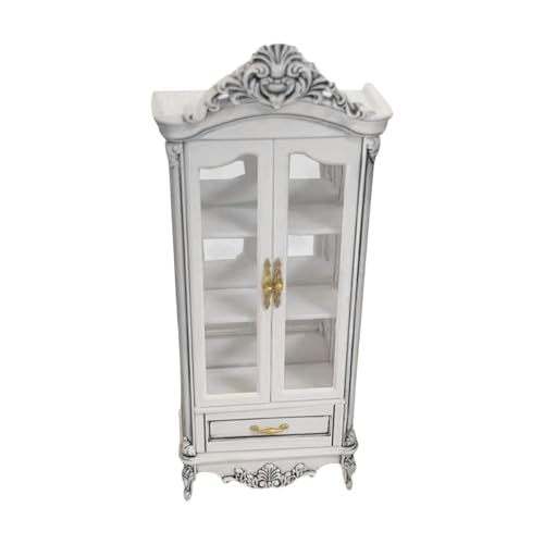 Oshhni 1:12 puppenhaus Wein Schrank Spielzeug Dekoration Pretend Spielzeug Desktop Ornament Requisiten, Doppelt Weiß Oshhni 1:12 puppenhaus Wein Schrank Spielzeug Dekoration Pretend Spielzeug Desktop Ornament Requisiten, Doppelt Weiß von Oshhni