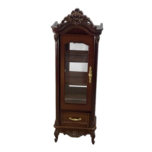 Oshhni 1:12 puppenhaus Wein Schrank Spielzeug Dekoration Pretend Spielzeug Desktop Ornament Requisiten, Einzeln Braun Oshhni 1:12 puppenhaus Wein Schrank Spielzeug Dekoration Pretend Spielzeug Desktop Ornament Requisiten, Einzeln Braun von Oshhni