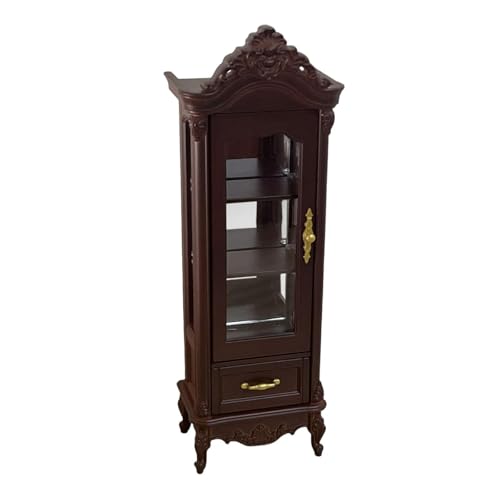 Oshhni 1:12 puppenhaus Wein Schrank Spielzeug Dekoration Pretend Spielzeug Desktop Ornament Requisiten, Einzeln Dunkelbraun Oshhni 1:12 puppenhaus Wein Schrank Spielzeug Dekoration Pretend Spielzeug Desktop Ornament Requisiten, Einzeln Dunkelbraun von Oshhni