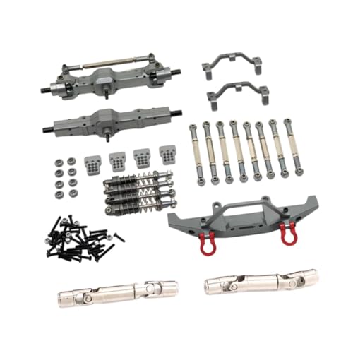 Oshhni 1:16 RC Autoteile für Fy003-5A Rutenhalter Stabile Unterlegscheiben RC Auto Metallteile Kit für C14 C24 für ferngesteuerte Autoteile, Grau von Oshhni