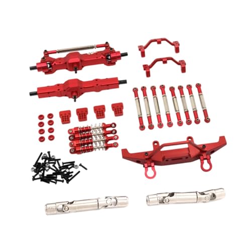 Oshhni 1:16 RC Autoteile für Fy003-5A Rutenhalter Stabile Unterlegscheiben RC Auto Metallteile Kit für C14 C24 für ferngesteuerte Autoteile, Rot von Oshhni