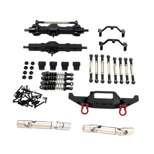 Oshhni 1:16 RC Autoteile für Fy003-5A Rutenhalter Stabile Unterlegscheiben RC Auto Metallteile Kit für C14 C24 für ferngesteuerte Autoteile, Schwarz von Oshhni