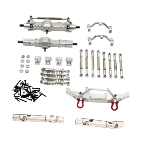 Oshhni 1:16 RC Autoteile für Fy003-5A Rutenhalter Stabile Unterlegscheiben RC Auto Metallteile Kit für C14 C24 für ferngesteuerte Autoteile, Silber von Oshhni