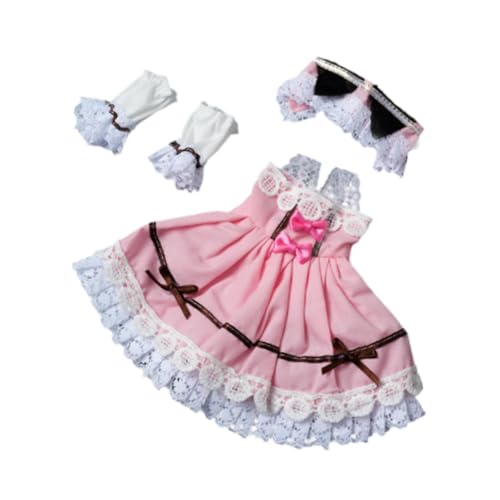 Oshhni 1:6 Kleid Set Cosplay Kostüm Foto Requisiten Pädagogisch für Kinder Kleidung DIY Haare von Oshhni