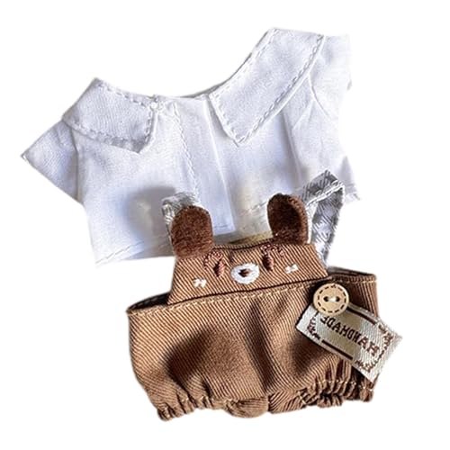 Oshhni 15 cm Plüsch Puppenkleidung Plüsch Puppenzubehör Puppenoutfits Kuscheltiere Kleidung, Ohne Hut von Oshhni