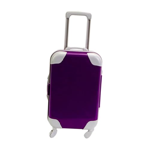 Oshhni 18 Zoll Puppenkoffer, Mini-Reisekoffer, Gepäckbox, Dekoration, Miniatur, amerikanische Aufbewahrung, Babyspielzeug für, Geschenkparty, Lila Oshhni 18 Zoll Puppenkoffer, Mini-Reisekoffer, Gepäckbox, Dekoration, Miniatur, amerikanische Aufbewahrung, Babyspielzeug für, Geschenkparty, Lila von Oshhni