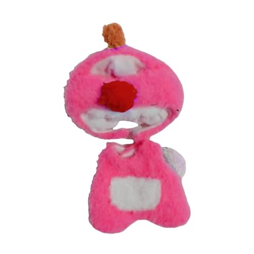 Oshhni 2 Stück Fashion Dolls Overall und Hut Kostüm Handgemachte Kleidung für 15-17cm Puppen, Rose Dinosaurier von Oshhni