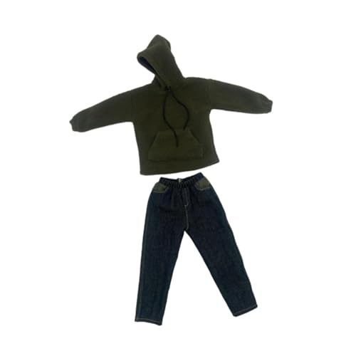 Oshhni 2 Stück Hoodies Und Jeans Im Maßstab 1:6 für 12 Zoll Actionfiguren Puppenmodelle von Oshhni