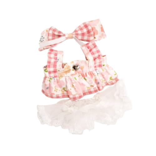 Oshhni 20 cm Plüschpuppenkleid, Puppenkleidung, DIY-Puppenspielzeug für kleine Mädchen, Geschenk, Foto-Requisiten, weiches, stilvolles Anziehpuppen-Outfit, Style A von Oshhni