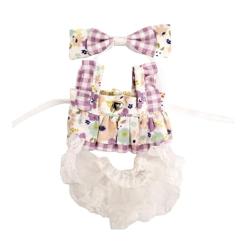 Oshhni 20 cm Plüschpuppenkleid, Puppenkleidung, DIY-Puppenspielzeug für kleine Mädchen, Geschenk, Foto-Requisiten, weiches, stilvolles Anziehpuppen-Outfit, Style E von Oshhni