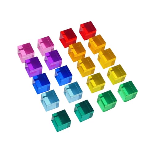Oshhni 20-teiliges Regenbogen-Baustein-Set aus Acryl, farbiges Lernspielzeug, Stapelspiel für, Geschenk Oshhni 20-teiliges Regenbogen-Baustein-Set aus Acryl, farbiges Lernspielzeug, Stapelspiel für, Geschenk von Oshhni