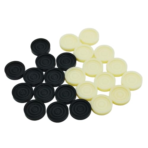 Oshhni 24x Backgammon Schachfiguren Ersatz Premium Glatte fehlende Stücke für Brettspiele für Dame Erwachsene Familienspaß, Schwarz-Weiss Oshhni 24x Backgammon Schachfiguren Ersatz Premium Glatte fehlende Stücke für Brettspiele für Dame Erwachsene Familienspaß, Schwarz-Weiss von Oshhni