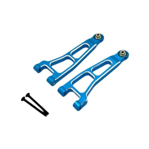 Oshhni 2pcs 1/12 RC Car Front Swing Arm Ersatz DIY Accessoires Aluminiumlegierung RC Suspension Arm für UD1201 UD1202 Fahrzeuge, Blau von Oshhni