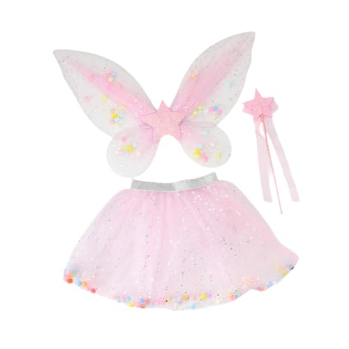 Oshhni 3-teiliges Tutu-Rock- und -Set für Mädchen, Frühlingsfeste, Kinder, Cosplay, Rosa von Oshhni