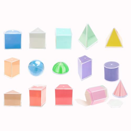 Oshhni 3D Geometrische Formen Montessori Lernspielzeug 3D Formen Geometrisch für Kinder Ab 2 Jahren von Oshhni