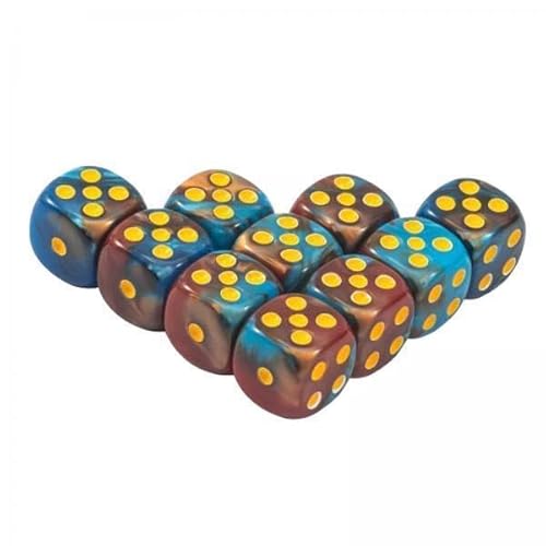 Oshhni 3X 10 Teiliges Acryl Würfel Set, Tischspiel, Unterhaltungsspielzeug, Rollenspiel Würfel für Café von Oshhni