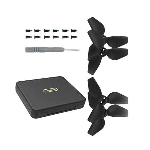 Oshhni 4Pcs Ersatz Teil Propeller Klinge Requisiten Box Schützen Propeller Propeller Organizer Drone Klingen Ersatzteile für Neo, Schwarz von Oshhni