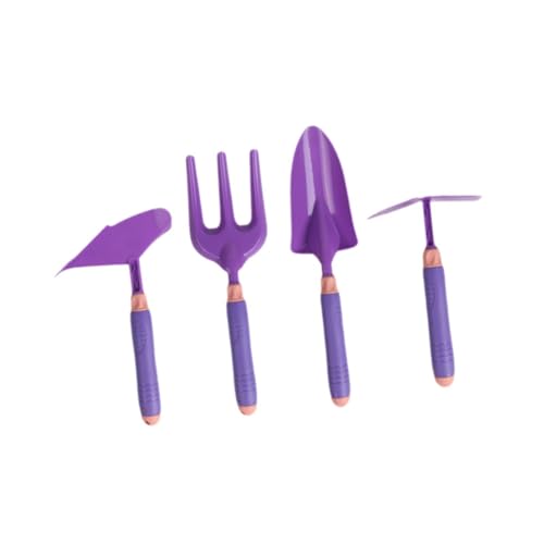 Oshhni 4X Kids Gardening Tool Set Freien für Spielzeug Handwerkzeug Bildungsaktivität Spielzeug Mini -Kelle und Gabel für Kinder, Violett von Oshhni