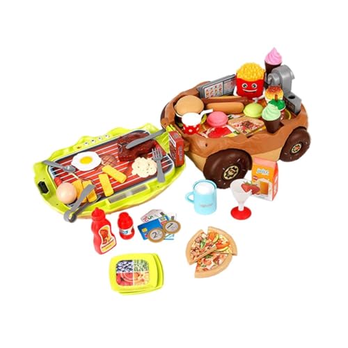 Oshhni 59x Burger Shop Spielzeug Montessori Pretend Spielen Spielzeug für Kinder von Oshhni