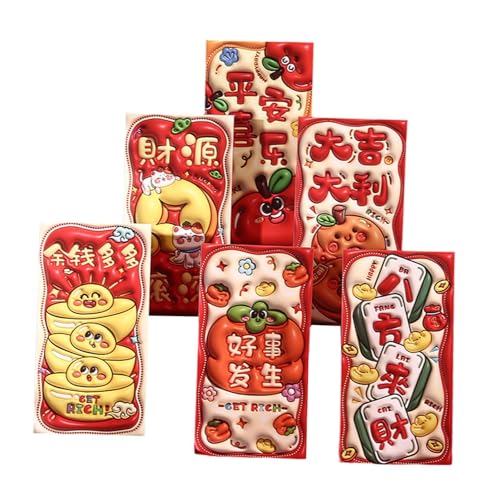 Oshhni 6X Snake Chinese New Year Red Envelopes Hong Bao Party Supplies Lucky Money EnvelopeMöbel & Wohnen, Feste & Besondere Anlässe, Party- &, Style D von Oshhni