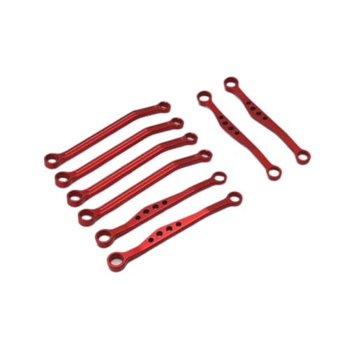 Oshhni 8 stück Metall Stange Link Suspension Linkage Kit für RC Auto Ersetzen Teile, ROT von Oshhni