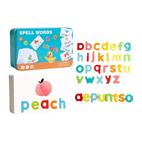 Oshhni ABC Lernen Bildungsspielzeuge, Wortbauer, entwickelt motorische Fähigkeiten, die Spiele für Holzkenntnisse, hölzernen Zauberspannspielzeuge für Kinder Oshhni ABC Lernen Bildungsspielzeuge, Wortbauer, entwickelt motorische Fähigkeiten, die Spiele für Holzkenntnisse, hölzernen Zauberspannspielzeuge für Kinder von Oshhni
