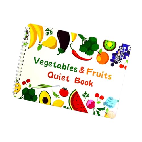 Oshhni Aktivitätsbuch mit Stickern für Kinder, Partys, Obst Gemüse von Oshhni