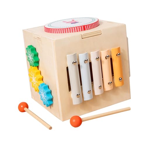 Oshhni Aktivitätswürfel, Musikspielzeug, entwickelt Rhythmus, sensorisches Spielzeug, Montessori-Holzspielzeug für Babys, Jungen, Mädchen, Kleinkinder, von Oshhni