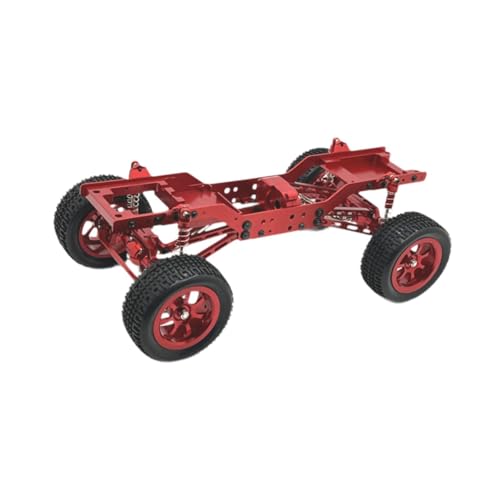 Oshhni Aluminiumrahmen-Chassis-Kit, 1/12 RC-Autorahmen für MN168 RC-Hobby-Autoersatzteile, Rot von Oshhni