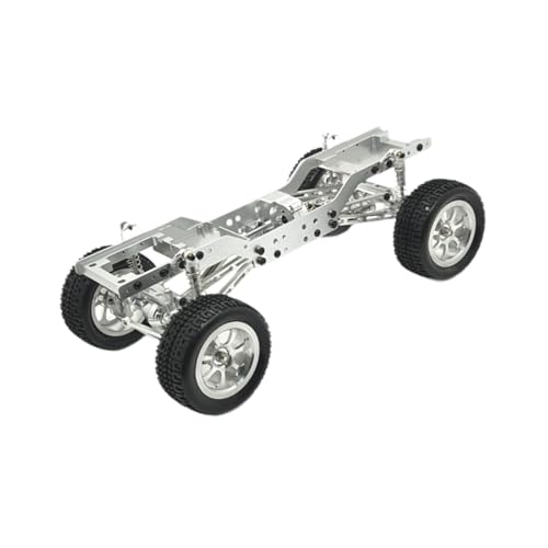 Oshhni Aluminiumrahmen-Chassis-Kit, 1/12 RC-Autorahmen für MN168 RC-Hobby-Autoersatzteile, Silber von Oshhni