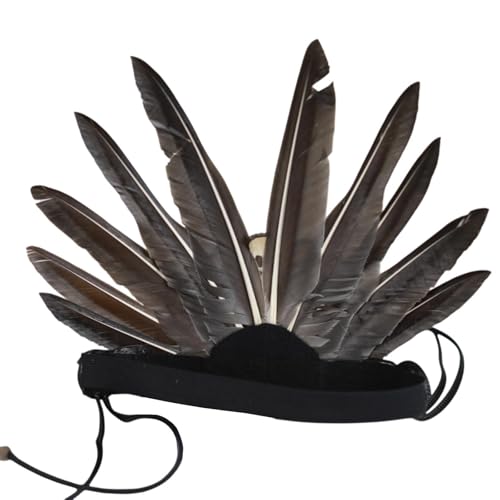 Oshhni American Chief Indian Native Feather Kopfschmuck Neuheit Stirnband für Feierlichkeiten von Oshhni