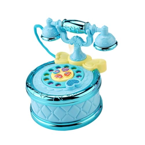 Oshhni Baby-Telefon, Spielzeug, Prinzessinnen-Telefon, Baby-Telefon, Baby-Musikspielzeug für Kinder ab 3 Jahren, Jungen und Mädchen, Blau von Oshhni