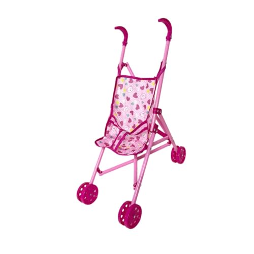 Oshhni Babypuppen Kinderwagen so tun, als würde Play Party Trolley -Spielzeug Push Pram Miniatur Push Cart Spielzeug bevorzugen, Style B von Oshhni