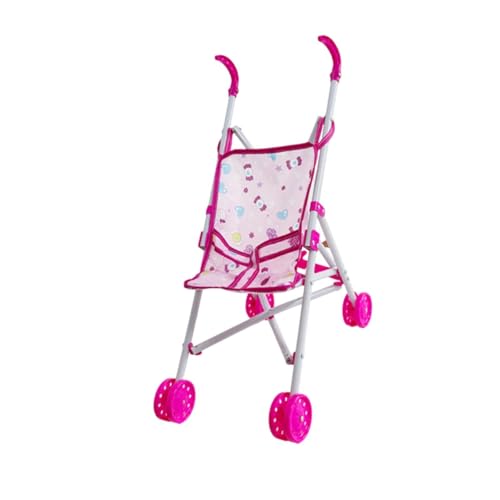 Oshhni Babypuppen Kinderwagen so tun, als würde Play Party Trolley -Spielzeug Push Pram Miniatur Push Cart Spielzeug bevorzugen, Style C von Oshhni