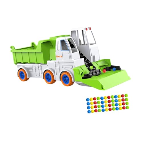 Oshhni Bagger Auto Spielzeug Automatische Perlen Kehrmaschine LKW Engineering LKW Spielzeug für Geburtstag Geschenke, Transport-LKW von Oshhni