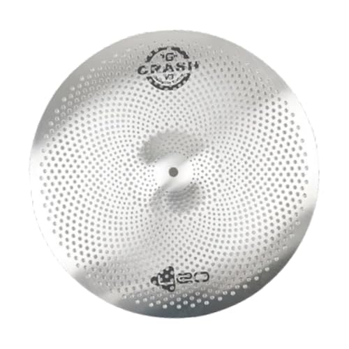 Oshhni Becken-Übungsbecken mit geringer Lautstärke, leicht für Drummer-Übungen, Schlagzeug-Set-Zubehör, leises Becken-Stummschaltungsbecken für Anfänger, 14inch von Oshhni