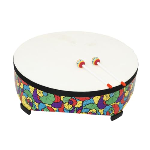 Oshhni Boden Tom Drum Percussion Drum Frühes Lernen mit Drumsticks Kinder Drum für Geburtstagsgeschenk Baby Rhythmus Konzertpartys von Oshhni