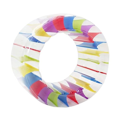 Oshhni Buntes Wasserrad für Erwachsene, Poolspielzeug, riesiges Fun Tube, leichtes Floß, aufblasbares Rollenrad für Flussreisen, Strand, Rasen Oshhni Buntes Wasserrad für Erwachsene, Poolspielzeug, riesiges Fun Tube, leichtes Floß, aufblasbares Rollenrad für Flussreisen, Strand, Rasen von Oshhni