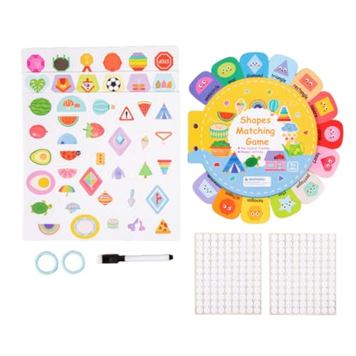 Oshhni Busy Sticker Book, Lernspielzeug, logisches Denken, sensorisches Spielzeug für Kinder im Alter von 2–4 und 5–7 Jahren, Form Kognitiv Oshhni Busy Sticker Book, Lernspielzeug, logisches Denken, sensorisches Spielzeug für Kinder im Alter von 2–4 und 5–7 Jahren, Form Kognitiv von Oshhni