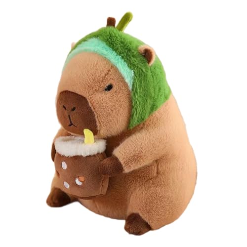 Oshhni Capybara Plüschtier, 53 cm, Realistisches Capybara Plüschtier, Capybara Plüschpuppe für Erwachsene Und Kinder, Avocado von Oshhni