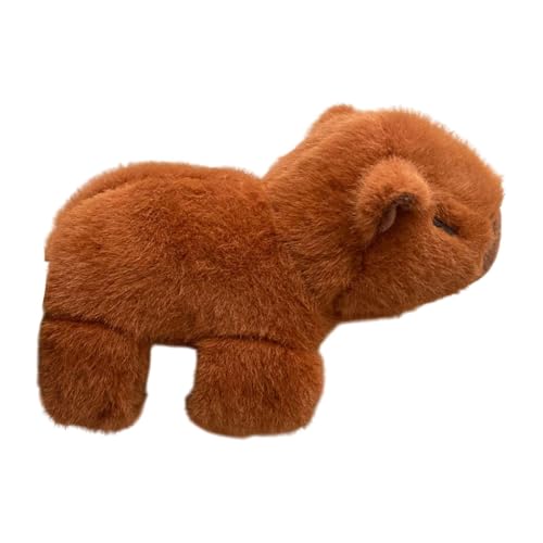 Oshhni Capybara-Schlagarmband, interaktives Spielzeug, niedlich, Geschenke für Kinder, weiches Capybara, Stofftier, Capybara, Plüschtier-Armband, Dunkelbraun von Oshhni