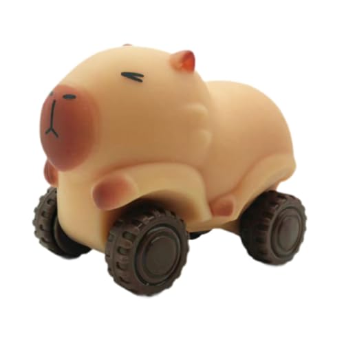 Oshhni Capybara Spielzeug, Sensorisches Spielzeug, Kreativer Cartoon Capybara Sandschieber, Kreativer Wagen mit Rädern für Babys, Kinder, Kindergartengeschen, Braun von Oshhni