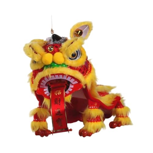 Oshhni Chinesische Marionette Lion Toy Handgefertigt Tragbare Kreativfestival Party von Oshhni