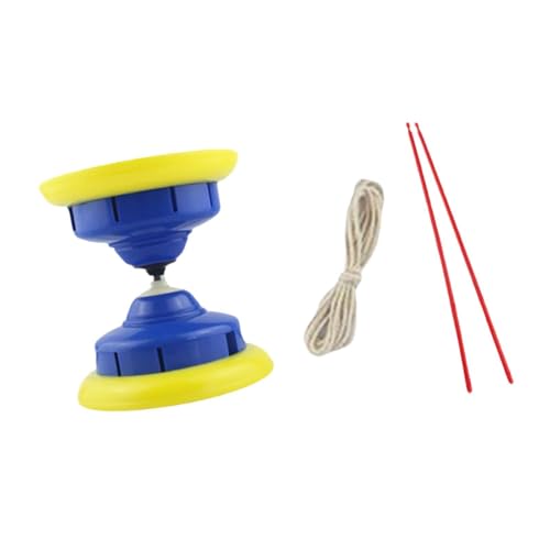 Oshhni Chinesisches Diabolo-Set mit Diabolo-Stäben, chinesisches Jonglierspielzeug, für Auftritte, Blau von Oshhni