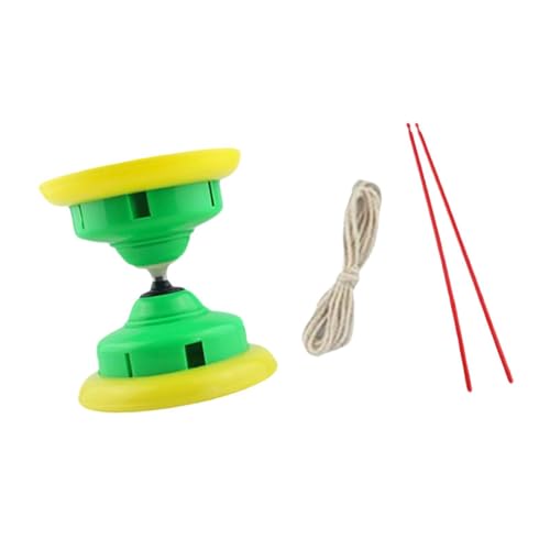 Oshhni Chinesisches Diabolo-Set mit Diabolo-Stäben, chinesisches Jonglierspielzeug, für Auftritte, GrÜn von Oshhni