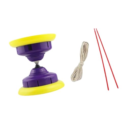 Oshhni Chinesisches Diabolo-Set mit Diabolo-Stäben, chinesisches Jonglierspielzeug, für Auftritte, Violett von Oshhni