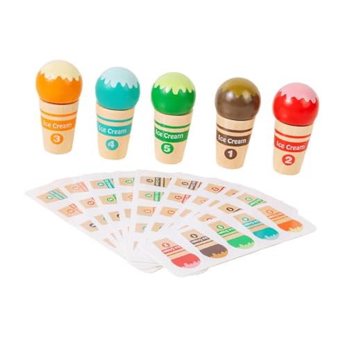 Oshhni Eiscreme-Lernspielzeug für Kinder, Feinmotorik, Kindergarten, mit Karten, Farbsortier- und Zuordnungsspiel für Kinder, Jungen und Mädchen Oshhni Eiscreme-Lernspielzeug für Kinder, Feinmotorik, Kindergarten, mit Karten, Farbsortier- und Zuordnungsspiel für Kinder, Jungen und Mädchen von Oshhni