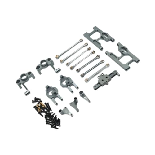 Oshhni Ersatzteile aus Metall für RC-Autos, einfach zu installierender Ersatz, Ersatzteilsatz aus Metall, Ersatzzubehör-Kits, Wltoys 1:12 RC-Hobbyauto, GRAU von Oshhni